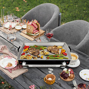 Grill <span class=keywords><strong>Raclette</strong></span> Coréen Certifié ETL Prise US Barbecue Électrique Intérieur Plaque Antiadhésive PTFE Conception Détachable 1800W - Product Image 1