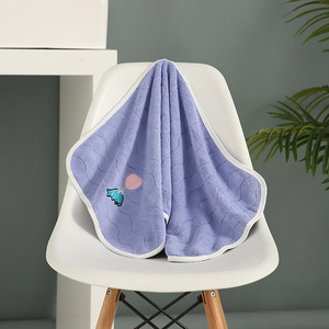Toalla de Baño Infantil de Felpa de Coral con Diseño de Mundo Oceánico, Sin Pelusas, Tamaño Grande, para Uso Doméstico - Product Image 4