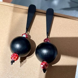 Pendientes de madera estilo francés de París, negros, geométricos, vintage, joyería para mujer, uso diario - Product Image 2