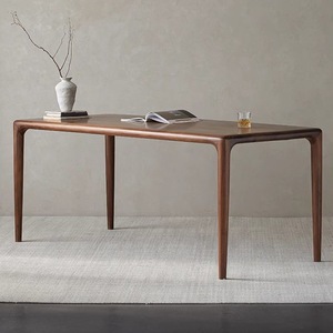 <span class=keywords><strong>Tavolo</strong></span> da Pranzo Rettangolare in Legno Massello di Noce Nordamericano Durevole con Struttura a Giunzione Mortise e Tenon, <span class=keywords><strong>Tavolo</strong></span> in Legno <span class=keywords><strong>Grezzo</strong></span> - Product Image 3