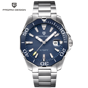 Montre mécanique sportive pour homme Pagani Design, best-seller, boîtier en acier inoxydable, étanche, aiguilles lumineuses, affichage de la date - Product Image 1