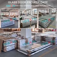4 Panel Interior Slide Glass Door Internal Sliding Mirror Door Room Divider Movable Glass Wall Aluminum Sliding Door System