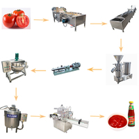 Fabrikant Industriële Tomatenpuree Maken Machine Tomaat Saus Fruit Jams Verwerking Lijn Keup Maken
