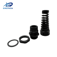 PG21 Plastic CordGrip Nylon Strain Relief Flex Protecting CE ROHS Spiral Cable Glands