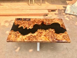 Nouveau style de vie pour vos meubles : Plateau de table en bois naturel massif avec résine époxy, haute résistance et durabilité - Product Image 6