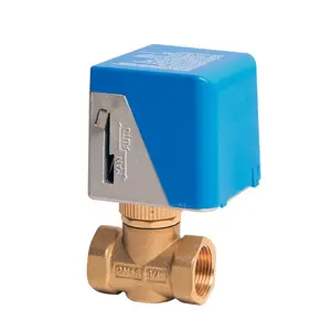 Manufacturer controller float switch motorized control brass ball Valve for cooling with actuator