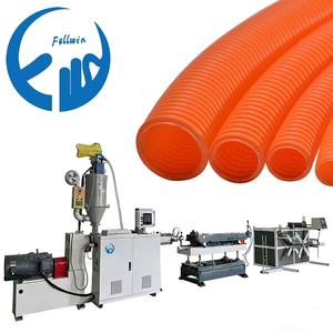 Machine compacte à vis simple pour tuyaux ondulés en PP, PE, PVC – Ligne de production de tuyaux flexibles à haut rendement (45 m/min) - Product Image 1