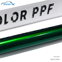 Film de protection de couleur vert clair, garantie 10 ans, film changeant de couleur, film de protection UV, film de protection de peinture (PPF) en TPU pour changement de couleur de voiture
