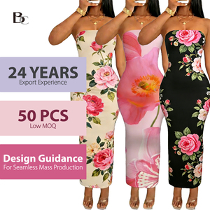 Servizio di Sourcing Completo per Marchi: Produzione di Abiti Aderenti Personalizzati di Alta Qualità per Donne, Sviluppo di Abbigliamento Boutique Stampato - Product Image 1