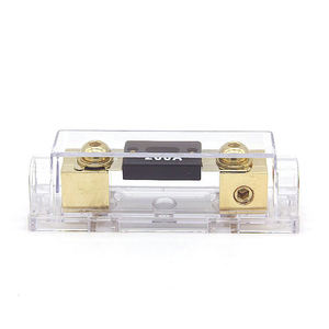 高品質ブラック0/2/4ゲージオートオーディオ100150200250アンペアANL1ヒューズからANL1ヒューズホルダー、絶縁カバー付き - Product Image 2