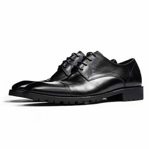 Classic Men's Business Leather Shoes with Thick Soles and Elevated <b>Heels</b> Trendy <b>Red</b>-Soled Men's New Style Shoes - Product Image 4