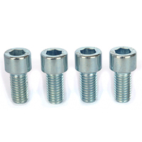 Acier au carbone de qualité classe 4.8 8.8 10.9 12.9 ZP GAL filetage complet demi-filetage à tête hexagonale à six pans creux vis à métaux avec DIN912 moleté