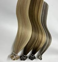 Extensions de cheveux en kératine à pointe plate, qualité supérieure, cheveux humains pré-collés à pointe plate