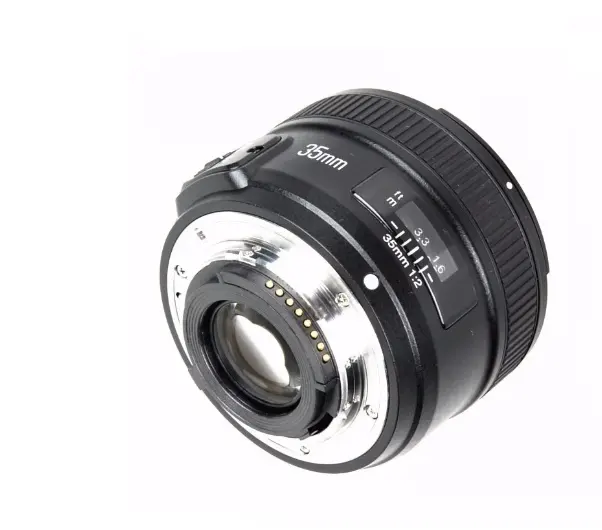 YONGNUO YN35mm AF/MF Objectif de caméra à mise au point fixe F2N f2.0 Grand Angle F Mount pour Nikon D90, D80, D70s, D70, D60, D5600,D3400