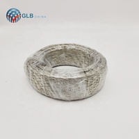 Câble en cuivre tressé étamé 1/0 AWG SWG 4, conducteur de terre flexible tressé, fils électriques pour utilisation souterraine, rouge/blanc