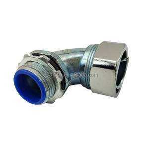 Pequeno MOQ Entrega Rápida Cotovelo Galvanizado Aço Metal Conduit Flexível Encaixe Ângulo Conector Apertado Líquido para Caixa Elétrica - Product Image 3