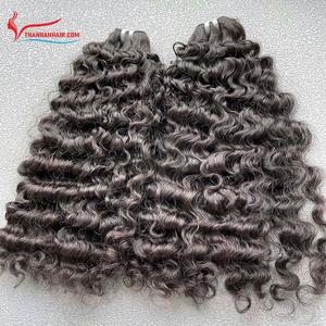 Top tendance birman bouclés trame cheveux paquets 100% cheveux vietnamiens bruts pas synthétique prêt à expédier en gros - Product Image 3
