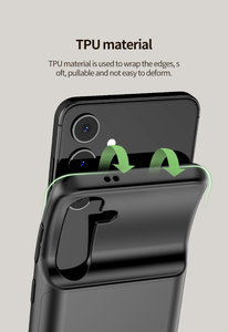 Custodie per Telefono in TPU Morbido <span class=keywords><strong>con</strong></span> Clip Posteriore per Ricarica <span class=keywords><strong>Batteria</strong></span> e Power Bank per Samsung S23 S23Plus S23Ultra - Product Image 4