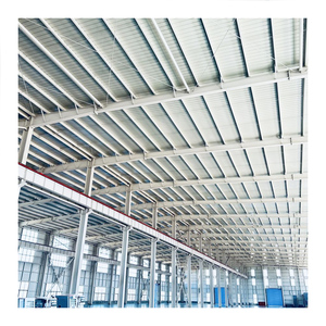 Estructura de acero prefabricada modular de peso ligero Almacén Marco de metal de gran alcance Taller <span class=keywords><strong>Portal</strong></span> Construcción de cobertizo de acero - Product Image 2