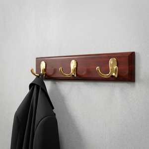 AK Brass Triple <b>Hook</b> Polished Brass Metal Wall Hanger <b>Decorative</b> <b>Coat</b> <b>Hook</b> Wall Mounted <b>Hook</b> Home Decor - Product Image 2