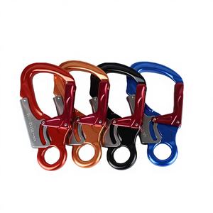 Mosquetón de Aluminio Aeronáutico 7075, 35KN, Mosquetón Principal para Escalada en Exteriores, Gancho de Ojo Pequeño, Bloqueo de Cuerda de Seguridad - Product Image 1