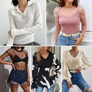 Apparels Branded Women's Ladies Autumn Fashion Casual Long Sleeve Sweaters Stock Lot