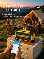 Haut-parleur Bluetooth portable étanche IPX6 pour l'extérieur, équipé d'un micro sans fil UHF, idéal pour les fêtes, les réunions et l'enseignement