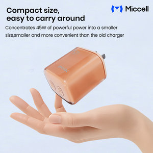 Miccell 45W GAN ที่ชาร์จโทรศัพท์มือถือ2 Type-C พอร์ตชาร์จเร็วออกแบบอะแดปเตอร์สำหรับ Xiaomi iphones - Product Image 6