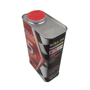 Engine Oil Packaging Rectangular 1L Metal Cans for Auto/Car/Motor Lubricants/Adhesive