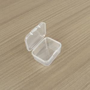 Transparent Plastic <b>Storage</b> <b>Box</b> Rectangle 4.5X3.5X2Cm Covered <b>Small</b> Item Organizer Jewelry <b>Box</b> - Product Image 3