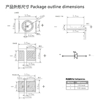 JNJ Meilleures ventes LED IR haute puissance 2835 3036 SMD 850nm 940nm 0.5W AlGaInP pour éclairage infrarouge, CCTV et lampe de thérapie