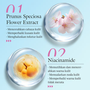 Masque facial éclaircissant à la fleur de cerisier KORMESIC certifié Bpom, vente en gros, 25 ml, pour peaux délicates, améliore le teint terne. - Product Image 3