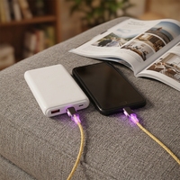 Kabel USB C ke 8PIN 27W Warna-warni Berbahan Zinc Alloy dengan Jalinan Kabel, Pengisian Cepat PD, Berlapis Perak, untuk iPhone 14, MacBook, Laptop, Multi Warna