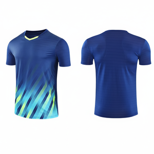 Camisetas de Hombre de Alta Calidad, Tejidas, 100% Poliéster, Transpirables, Sublimadas, con Logotipo Personalizado, Impresión por Transferencia de Calor, Ecológicas - Product Image 1