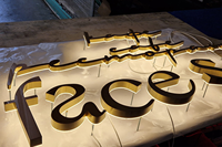 Lettres 3D lumineuses personnalisées, enseigne rétroéclairée par LED pour la publicité extérieure, enseigne de marque d'entreprise, enseigne de porte d'entrée