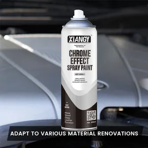 Automotive Metallic Spray Paint: Chrome Aerosol Brilliant Metallic Finish 400ml