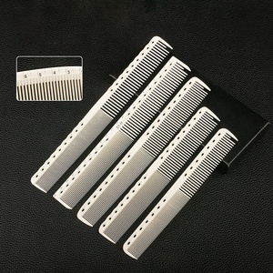 Vente en gros ensemble complet peigne de Salon de coiffure peigne de queue de coupe de cheveux avec échelle - Product Image 2