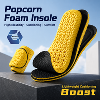 Semelles intérieures de sport Popcorn Foam Cloud Cushion, haute élasticité, respirantes, absorbant les chocs, légères, flexibles, inserts pour chaussures de sport