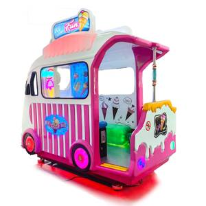 CE gelato divertente per bambini giostre 4 posti per famiglia Swing Bus di intrattenimento videogioco per interni a gettoni gioco per bambini - Product Image 2