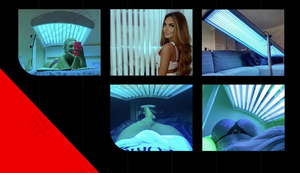 Máquina de Bronceado Solarium UVA UVB de Pie, Media Cápsula, Ajustable 360 Grados, Cama Solar de Cuerpo Completo para Salón de Belleza - Product Image 4