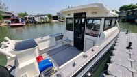 Prix d'usine Bateau de pêche en aluminium de 7,5 m (25 pieds) facile à construire avec moteur, bateau de plaisance, certifié CE