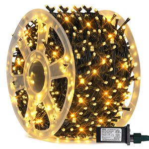 Guirlande lumineuse LED de Noël, fil vert foncé, guirlande lumineuse en fil de cuivre, guirlande lumineuse féerique, guirlande pour arbre de Noël, décorations de Noël - Product Image 1