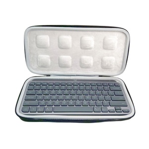 Étui de transport noir EVA rigide de protection à fermeture éclair étanche personnalisé pour <span class=keywords><strong>Logitech</strong></span> <span class=keywords><strong>MX</strong></span> Keys Mini clavier de rangement pour le camping et les voyages - Product Image 1