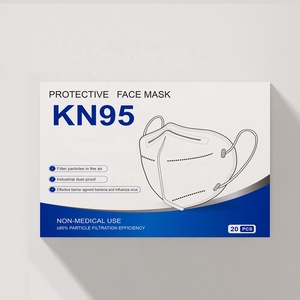 Masque facial jetable KN95 à motif plat, 5 couches, respirant, protection contre la poussière, respirateur de sécurité pour usage industriel – Offre Spéciale - Product Image 6
