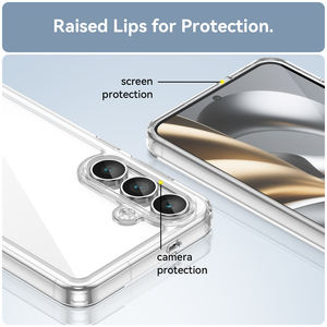 Funda de teléfono Funda para móvil Acrílico transparente y TPU suave para Galaxy S25 <span class=keywords><strong>FE</strong></span> Hard para Samsung S25 Edge Luxury 100% Fit Case - Product Image 4