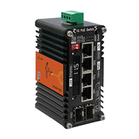 Commutateur PoE+ intelligent géré par IA à 4 ports 30W avec 2 ports SFP 2.5G en uplink, écran LED, amplificateur de tension, contrôle par application pour réseaux à haut débit