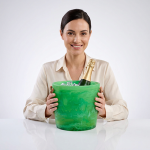 Seau à glace en résine pour vin rouge et blanc, seau à glace en résine pour bouteille de champagne, seau à glace en résine classique pour vin - Product Image 1
