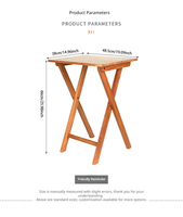 Meubles de salle à manger pliants rustiques en bois, plateau TV et tables à café/latérales/ordinateur portable, plateau en marbre, pieds en métal marron 49x39x65cm