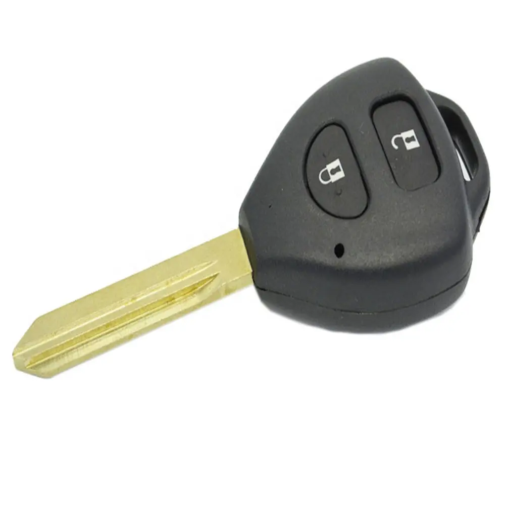 Car key blanks 2 button replacement Keyless Entry Remote Key blade shell casing cover for Toyota