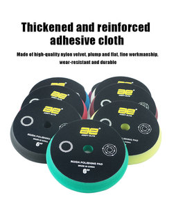 Tampon de polissage de voiture à double <span class=keywords><strong>action</strong></span> - Technologie de mousse à cellules variables, plaque de support à crochet, correction de peinture sans rayures - Product Image 3